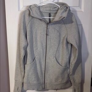 Gray Lululemon Zip-Up Hoodie